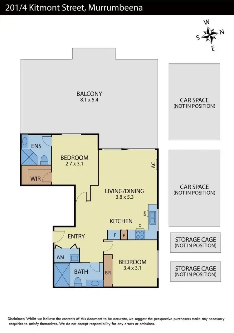 Floorplan of Homely unit listing, 201/4 Kitmont Street, Murrumbeena VIC 3163