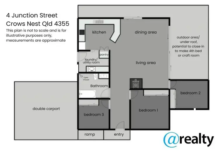 Floorplan of Homely house listing, 4 Junction Street, Crows Nest QLD 4355