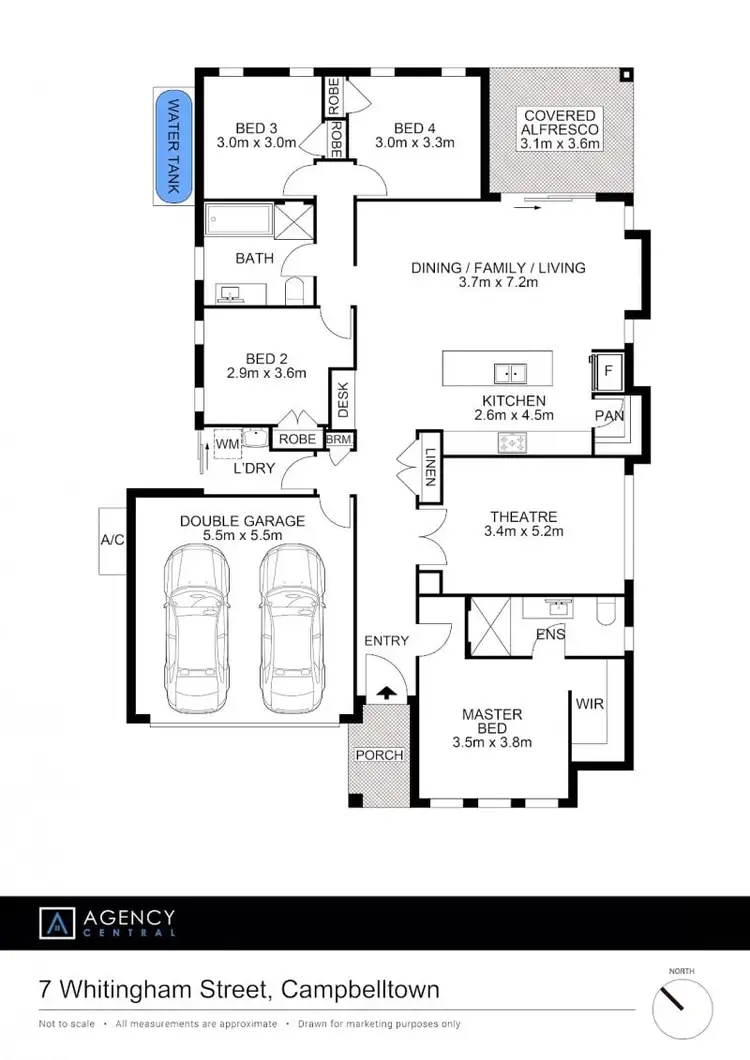 Floorplan of Homely house listing, 7 Whittingham St, Campbelltown NSW 2560