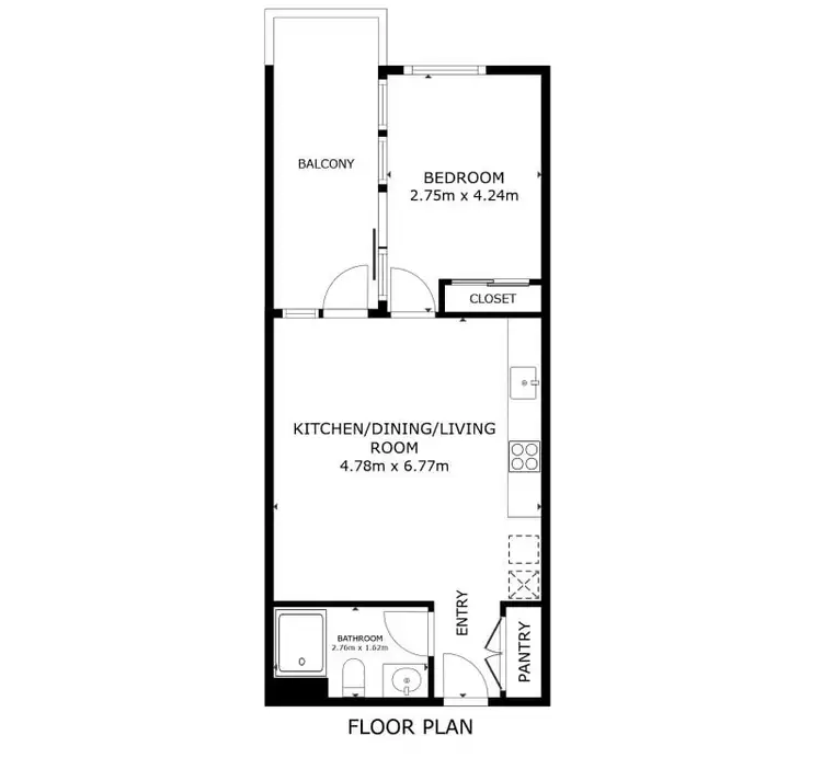Floorplan of Homely apartment listing, 421/81 Cooyong Street, Reid ACT 2612