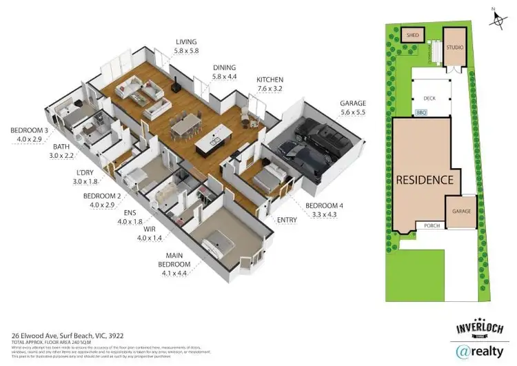 Floorplan of Homely house listing, 26 Elwood Avenue, Surf Beach VIC 3922