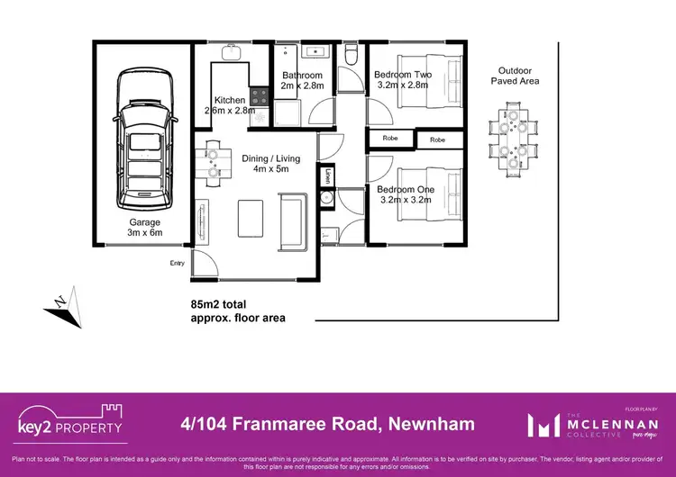 Floorplan of Homely unit listing, 4/104 Franmaree Road, Newnham TAS 7248