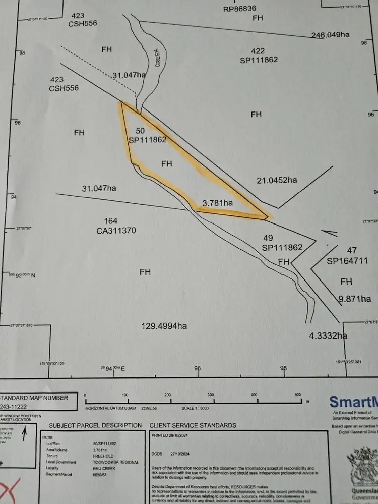 Floorplan of Homely rural property listing, LOT50./33 Emu Creek Hall Road, Emu Creek QLD 4355
