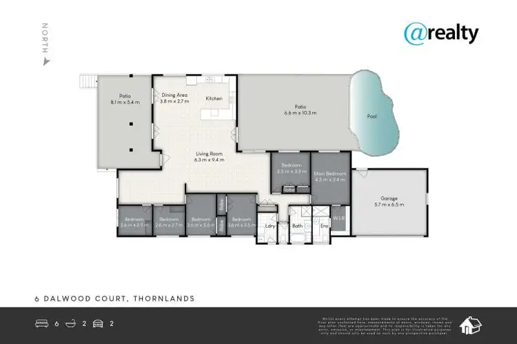 Floorplan of Homely house listing, 6 Dalwood Court, Thornlands QLD 4164