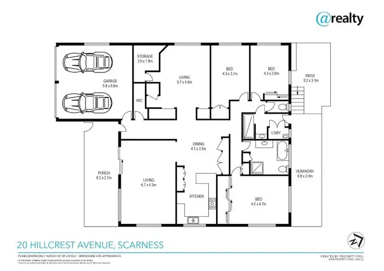 Floorplan of Homely house listing, 20 Hillcrest Avenue, Scarness QLD 4655