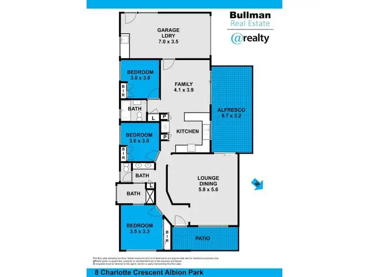 Floorplan of Homely house listing, 8 Charlotte Crescent, Albion Park NSW 2527