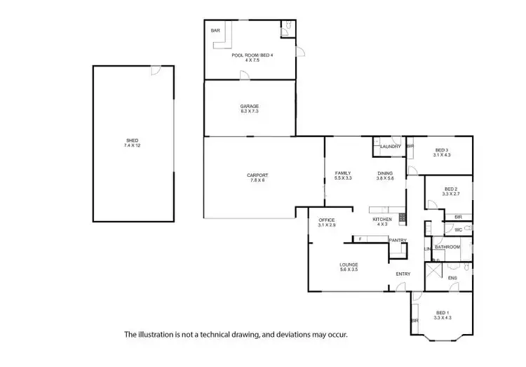 Floorplan of Homely house listing, 179 Pelican Point Road, Pelican Point SA 5291