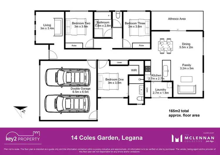 Floorplan of Homely house listing, 14 Coles Gardens, Legana TAS 7277
