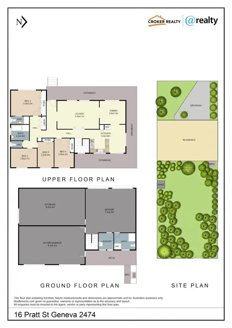 Floorplan of Homely house listing, 16 Pratt Street, Geneva NSW 2474