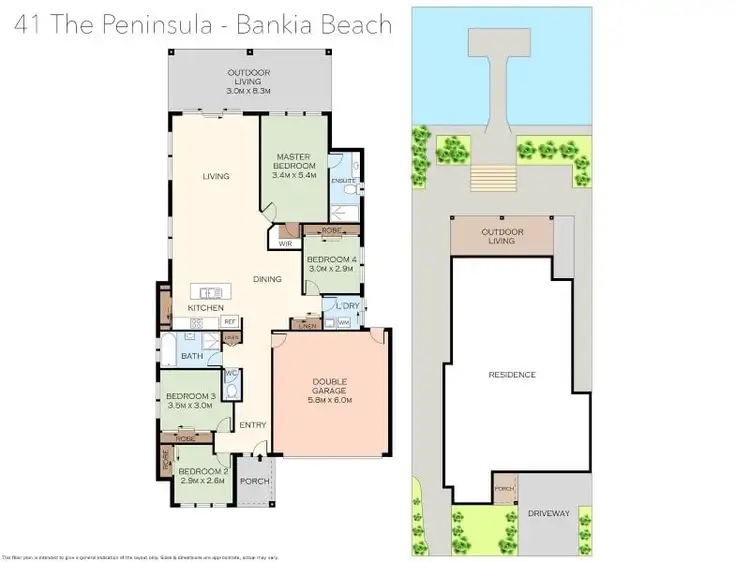 Floorplan of Homely house listing, 41 The Peninsula, Banksia Beach QLD 4507