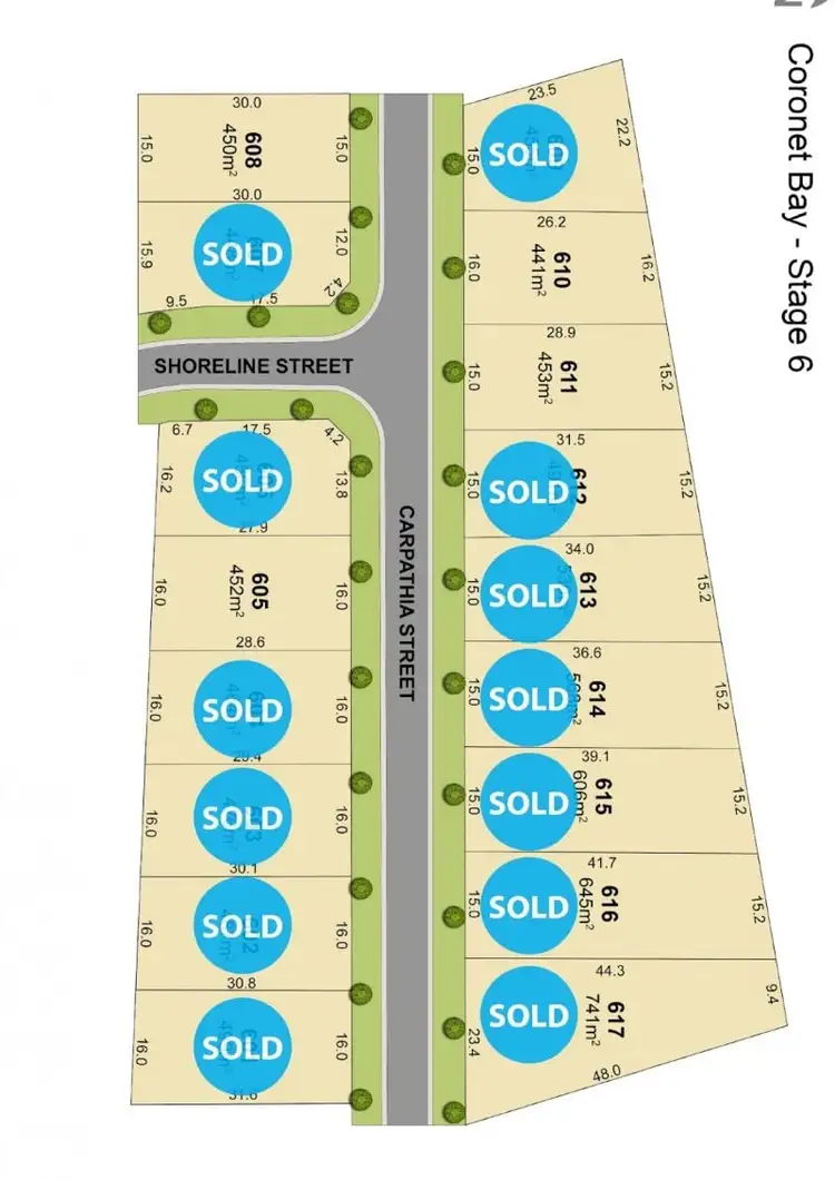 Floorplan of Homely land listing, Stage 6 Carpathia, Coronet Bay VIC 3984