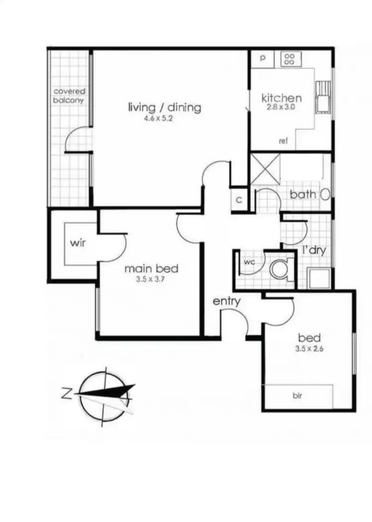 Floorplan of Homely apartment listing, 16/59-60 Nepean Highway, Seaford VIC 3198