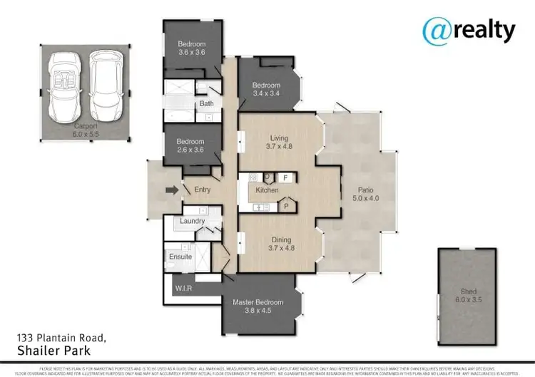Floorplan of Homely house listing, 133 Plantain Road, Shailer Park QLD 4128