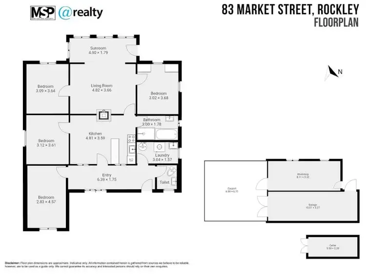 Floorplan of Homely house listing, 83 Market Street, Rockley NSW 2795