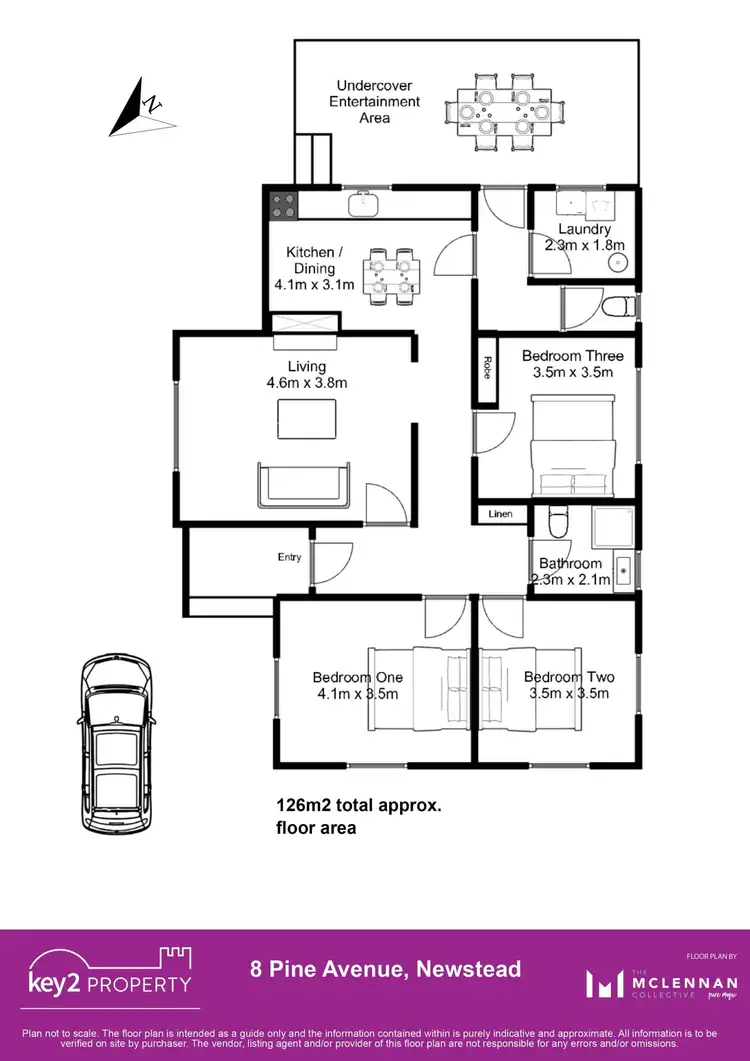 Floorplan of Homely house listing, 8 Pine Avenue, Newstead TAS 7250