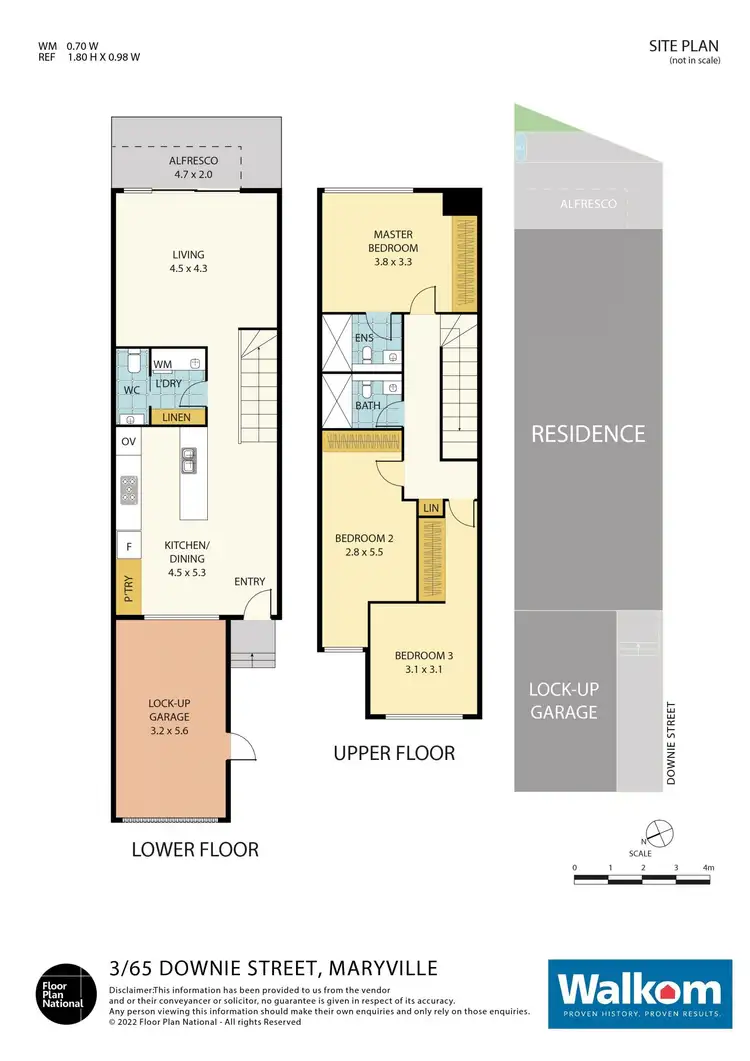Floorplan of Homely townhouse listing, 3/65 Downie Street, Maryville NSW 2293