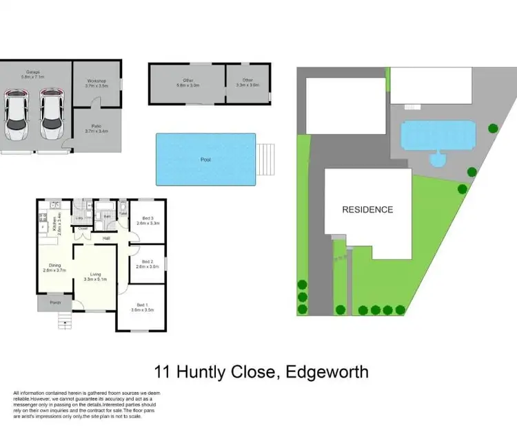 Floorplan of Homely house listing, 11 Huntly Close, Edgeworth NSW 2285