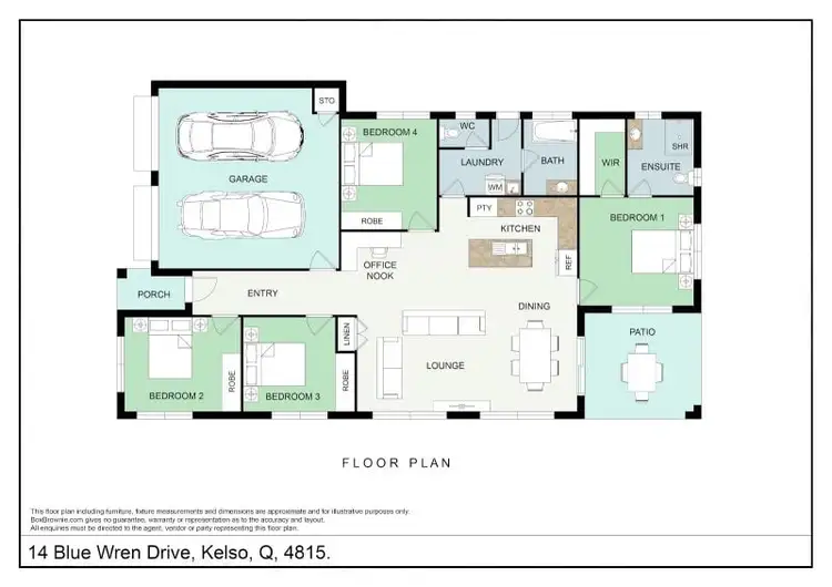 Floorplan of Homely house listing, 14 Blue Wren Drive, Kelso QLD 4815
