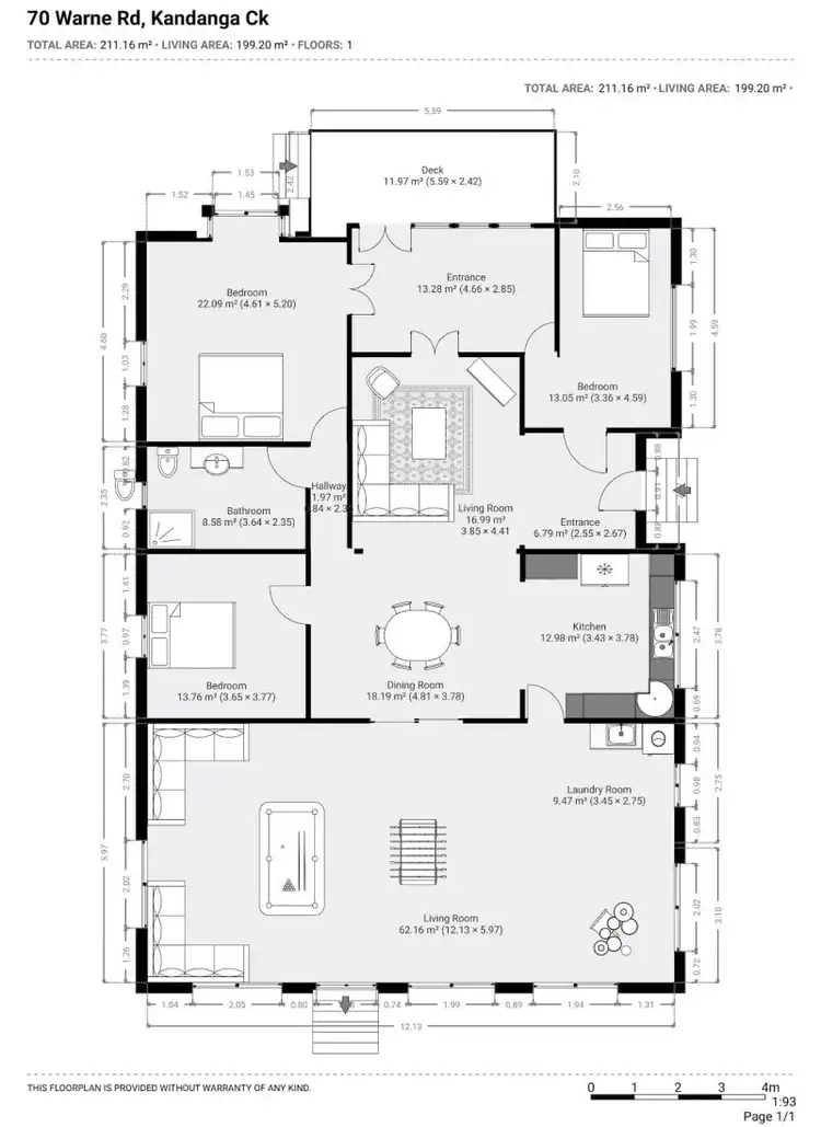 Floorplan of Homely rural property listing, Lot 1 & Lot 2/70 Warne Road, Amamoor QLD 4570