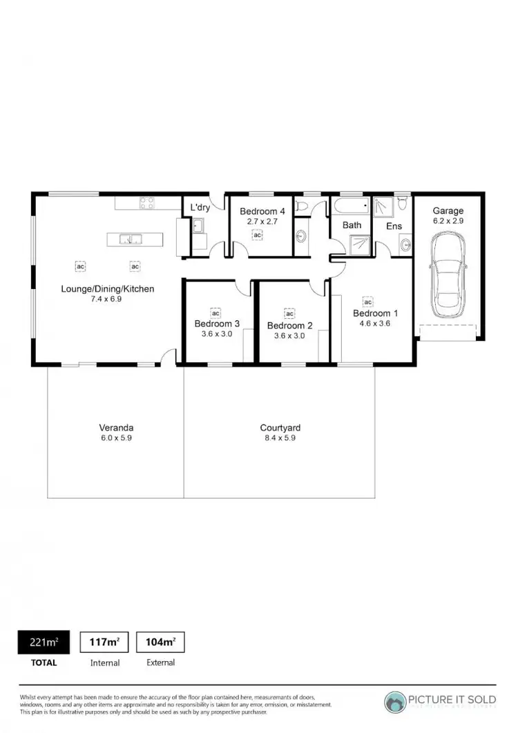 Floorplan of Homely house listing, 21A Grazing Avenue, Morphett Vale SA 5162