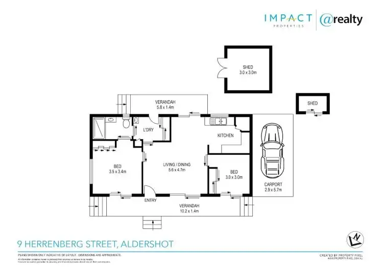 Floorplan of Homely house listing, 9 Herrenberg Street, Aldershot QLD 4650