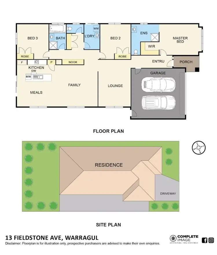 Floorplan of Homely house listing, 13 Fieldstone Avenue, Warragul VIC 3820