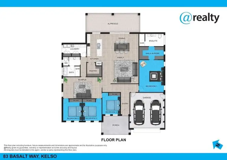 Floorplan of Homely house listing, 83 Basalt Way, Kelso NSW 2795