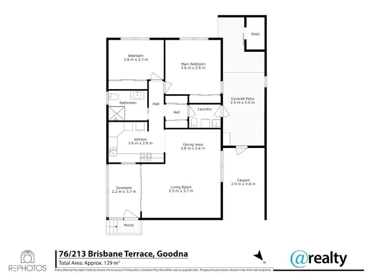 Floorplan of Homely retirement listing, 76/199 Brisbane Terrace, Goodna QLD 4300