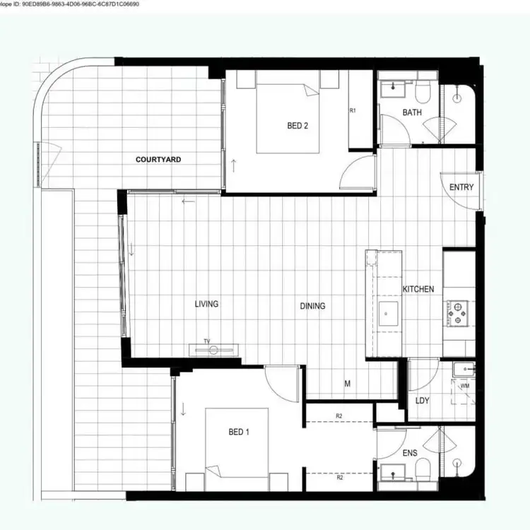 Floorplan of Homely apartment listing, LG136/1D Lemon Tree Avenue, Melrose Park NSW 2114