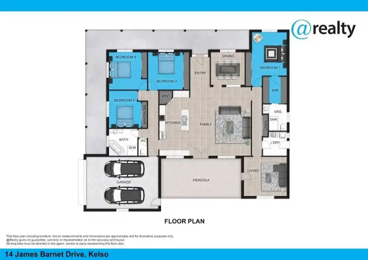 Floorplan of Homely house listing, 14 James Barnet Drive, Kelso NSW 2795