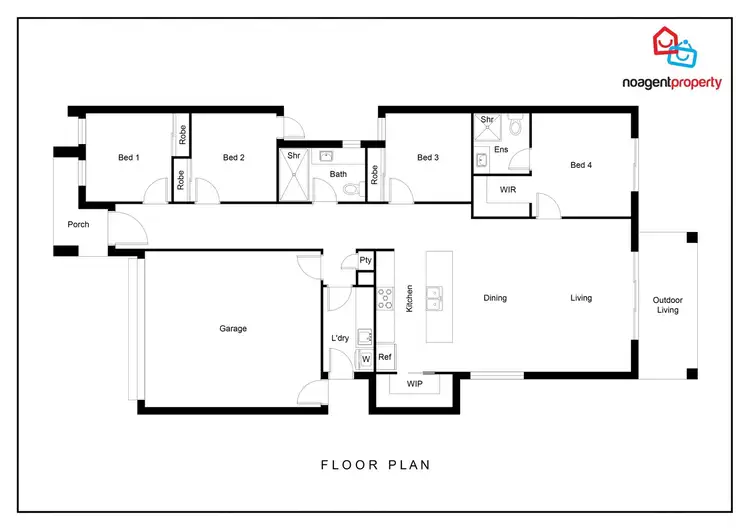 Floorplan of Homely house listing, 3 Tawny Street, Fraser Rise VIC 3336