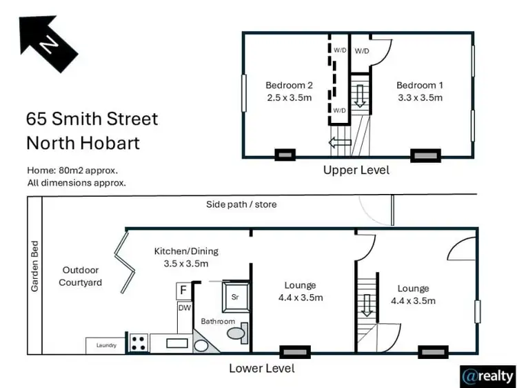 Floorplan of Homely house listing, 65 Smith Street, North Hobart TAS 7000