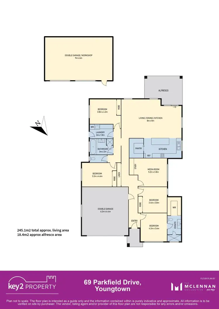 Floorplan of Homely house listing, 69 Parkfield Drive, Youngtown TAS 7249