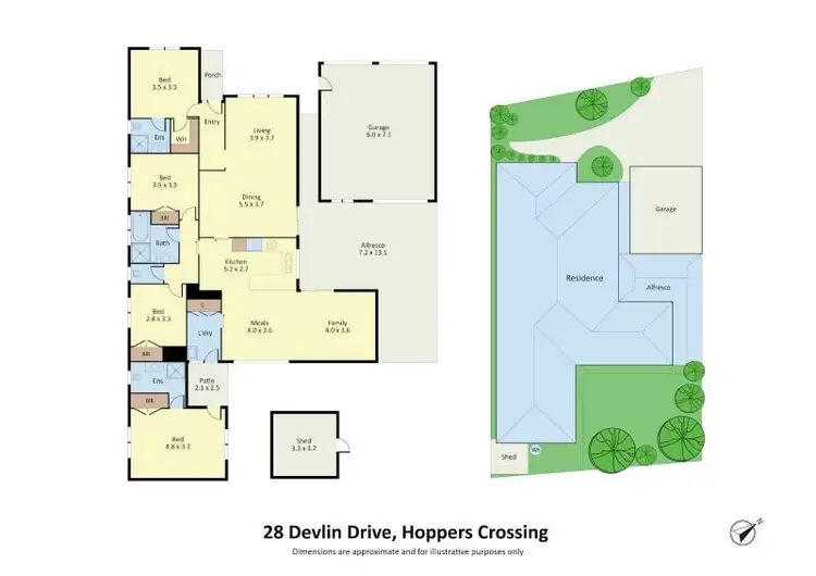 Floorplan of Homely house listing, 28 Devlin Drive, Hoppers Crossing VIC 3029