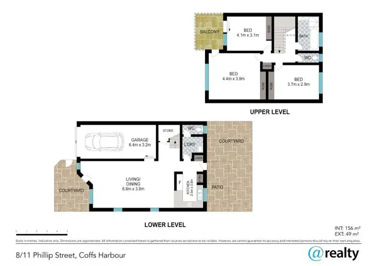Floorplan of Homely townhouse listing, 8/11 Phillip Street, Coffs Harbour NSW 2450