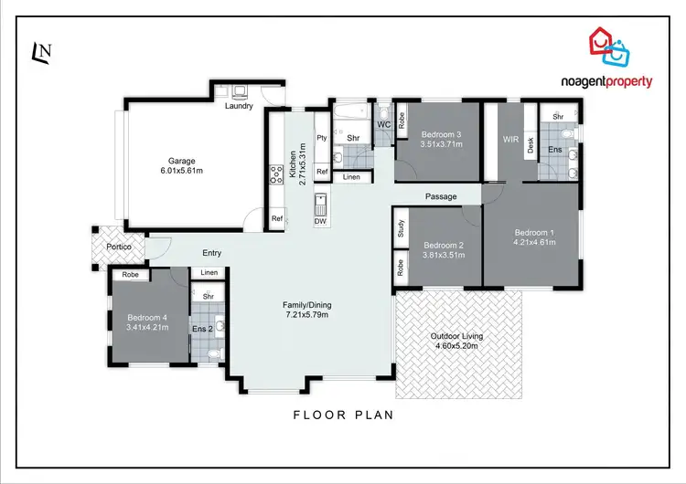Floorplan of Homely house listing, 1 Langdon Street, Durack NT 830