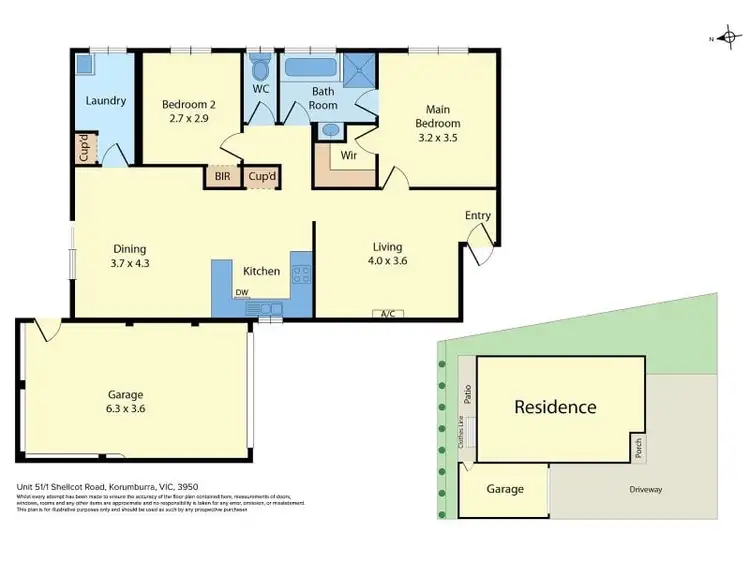 Floorplan of Homely unit listing, 5/11 Shellcot Road, Korumburra VIC 3950