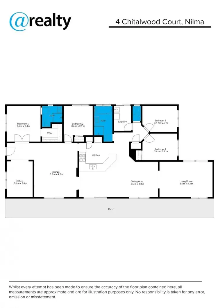 Floorplan of Homely house listing, 4 Chitalwood Court, Nilma VIC 3821