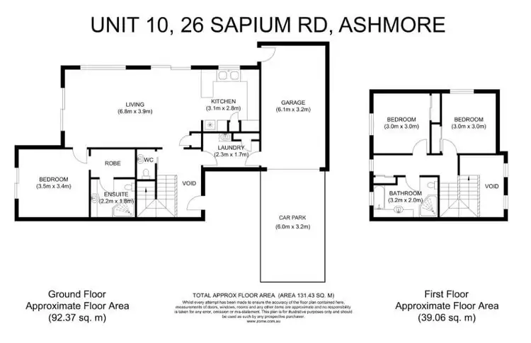 Floorplan of Homely villa listing, 10/34 Sapium Road, Ashmore QLD 4214
