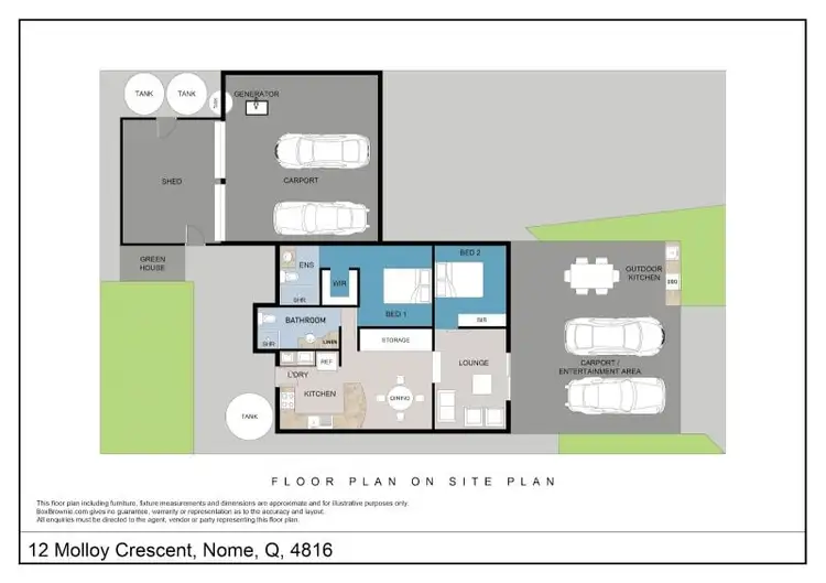 Floorplan of Homely house listing, 12 Molloy Crescent, Nome QLD 4816