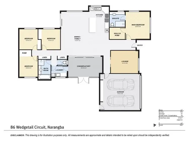 Floorplan of Homely house listing, 86 Wedgetail Circuit, Narangba QLD 4504