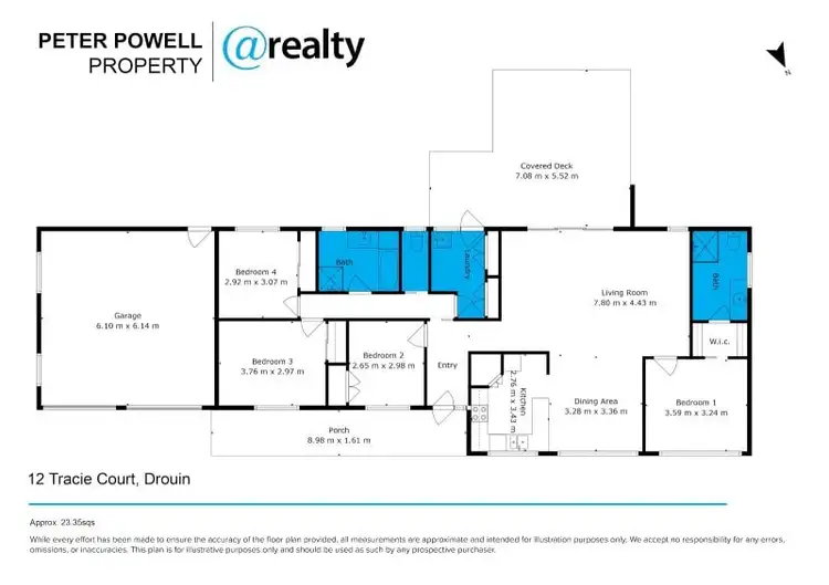 Floorplan of Homely house listing, 12 Tracie Court, Drouin VIC 3818