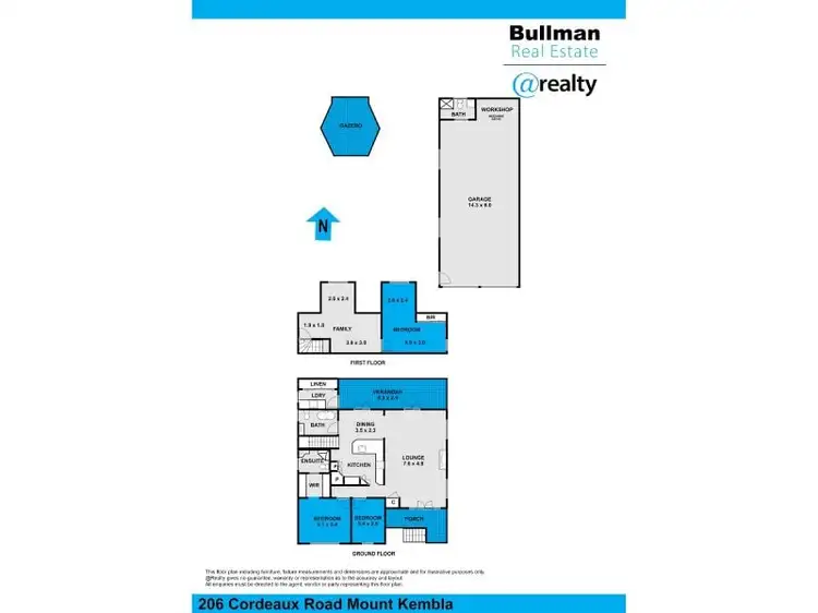 Floorplan of Homely house listing, 206 Cordeaux Road, Mount Kembla NSW 2526