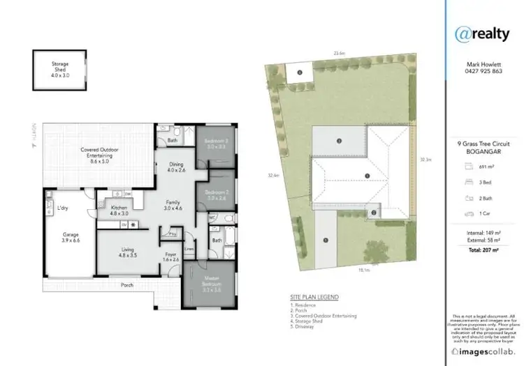 Floorplan of Homely house listing, 9 Grass Tree Circuit, Bogangar NSW 2488