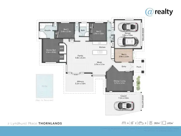 Floorplan of Homely house listing, 2 Lyndhurst Place, Thornlands QLD 4164