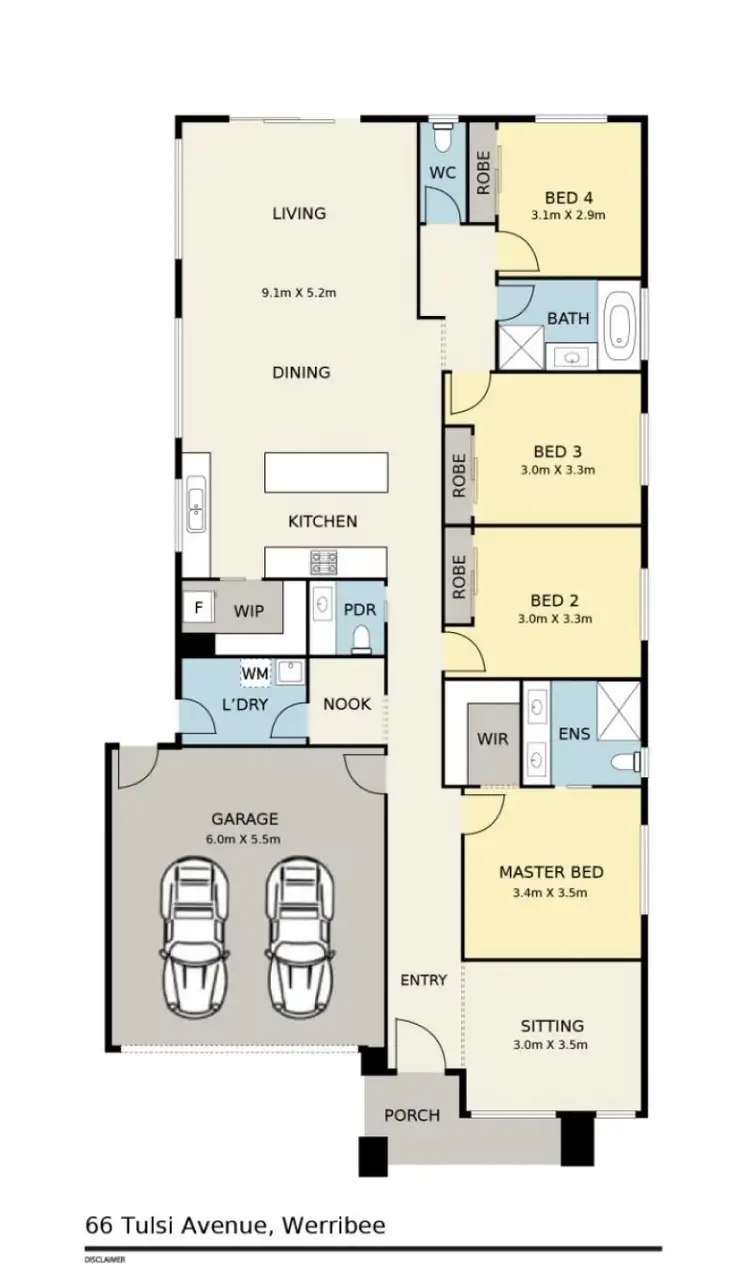 Floorplan of Homely house listing, 66 Tulsi Avenue, Werribee VIC 3030