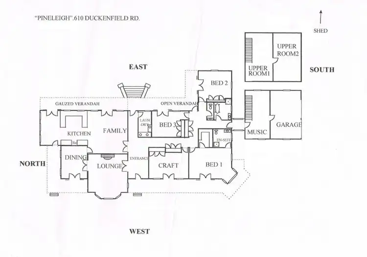Floorplan of Homely rural property listing, 610 Duckenfield Rd, Duckenfield NSW 2321