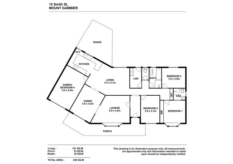 Floorplan of Homely house listing, 12 Smith Street, Mount Gambier SA 5290