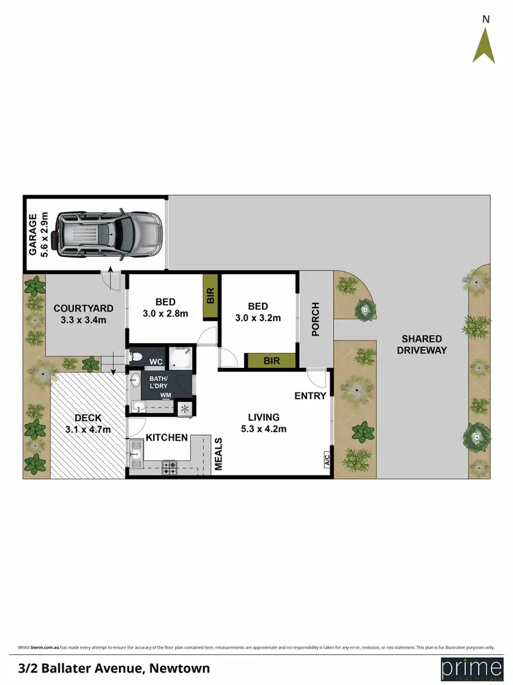 Floorplan of Homely unit listing, 3/2A Ballater Avenue, Newtown VIC 3220