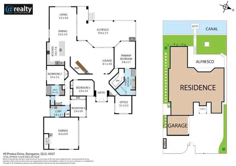 Floorplan of Homely house listing, 49 Protea Drive, Bongaree QLD 4507